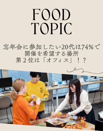 忘年会に参加したい20代は74%で、開催を希望する場所第２位は「オフィス」！？