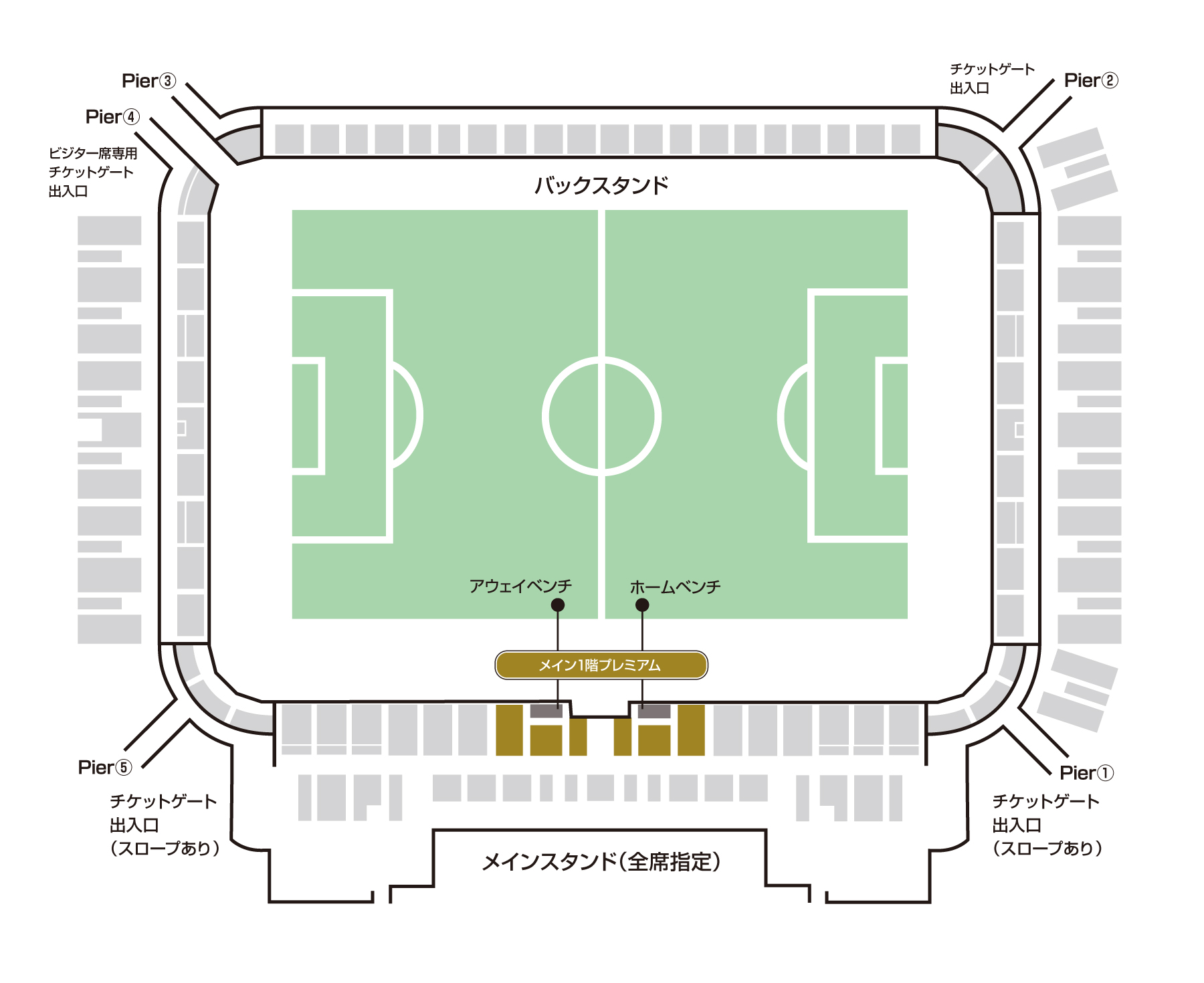 メイン1階プレミアム 座席図