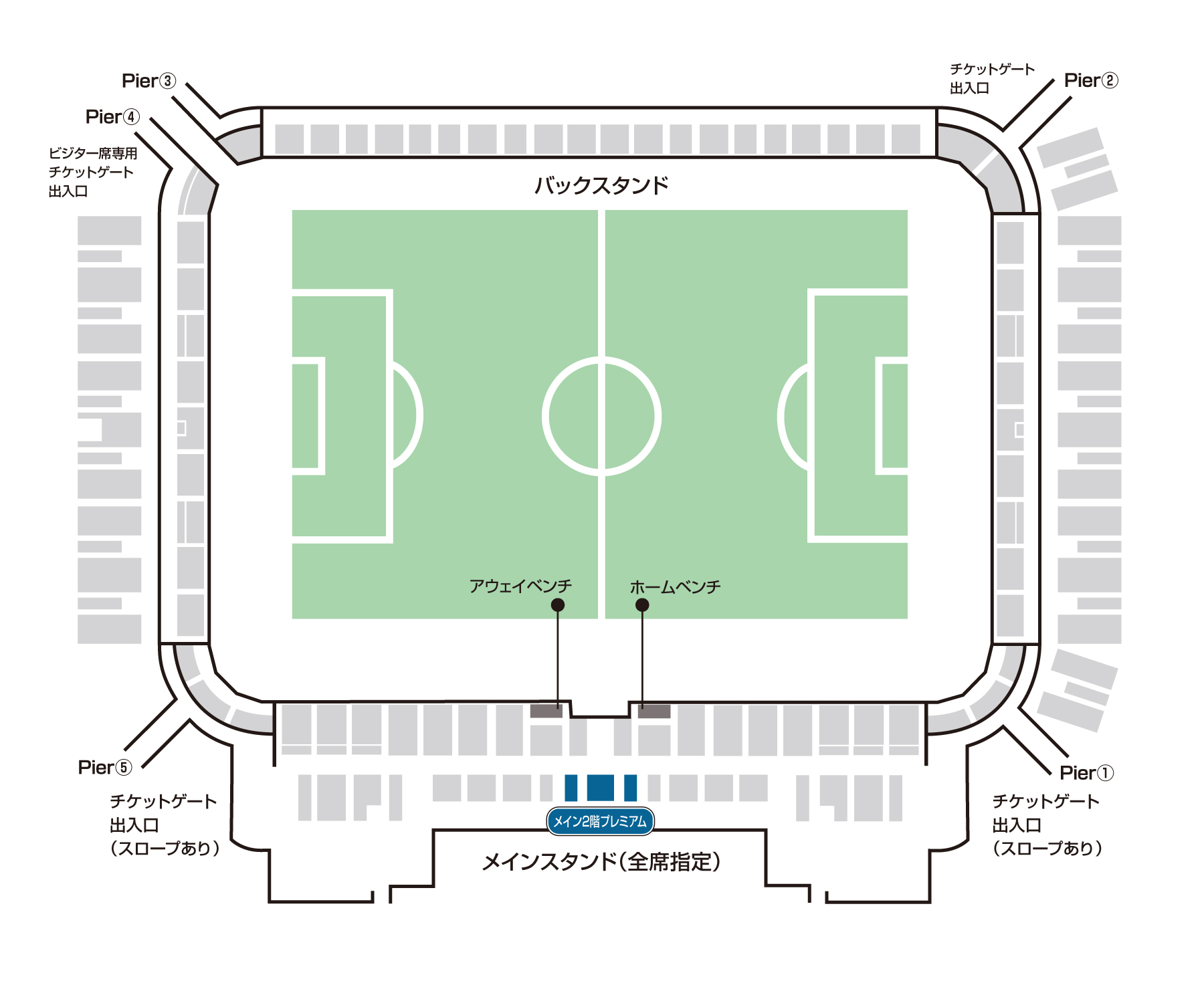 メイン2階プレミアム 座席図