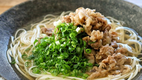 淡路牛の肉にゅうめん