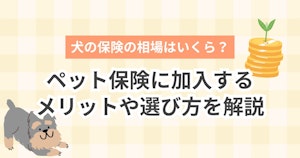 犬の保険の相場はいくら？ペット保険に加入するメリットや選び方を解説