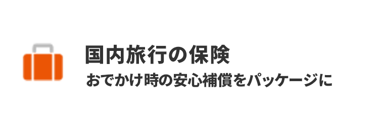 国内旅行の保険