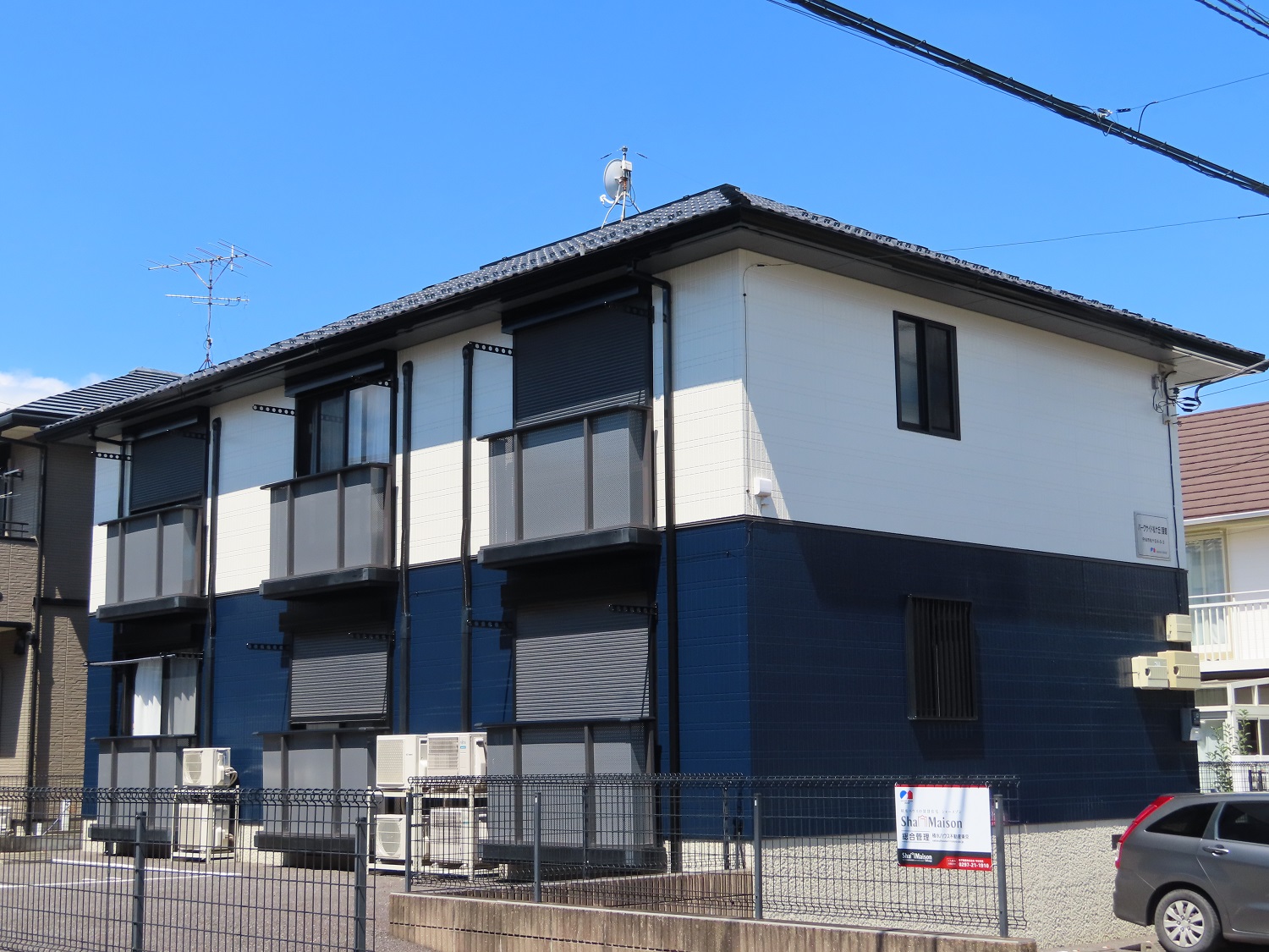 守谷市 アパートの屋根・外壁塗装