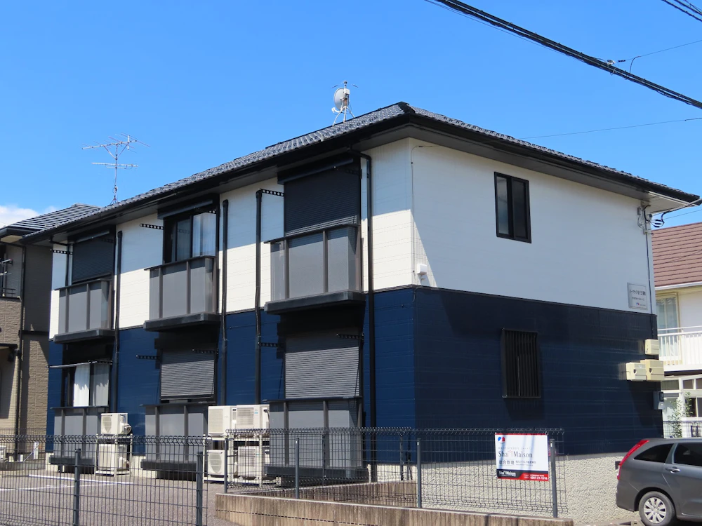 守谷市 アパートの屋根・外壁塗装 施工後