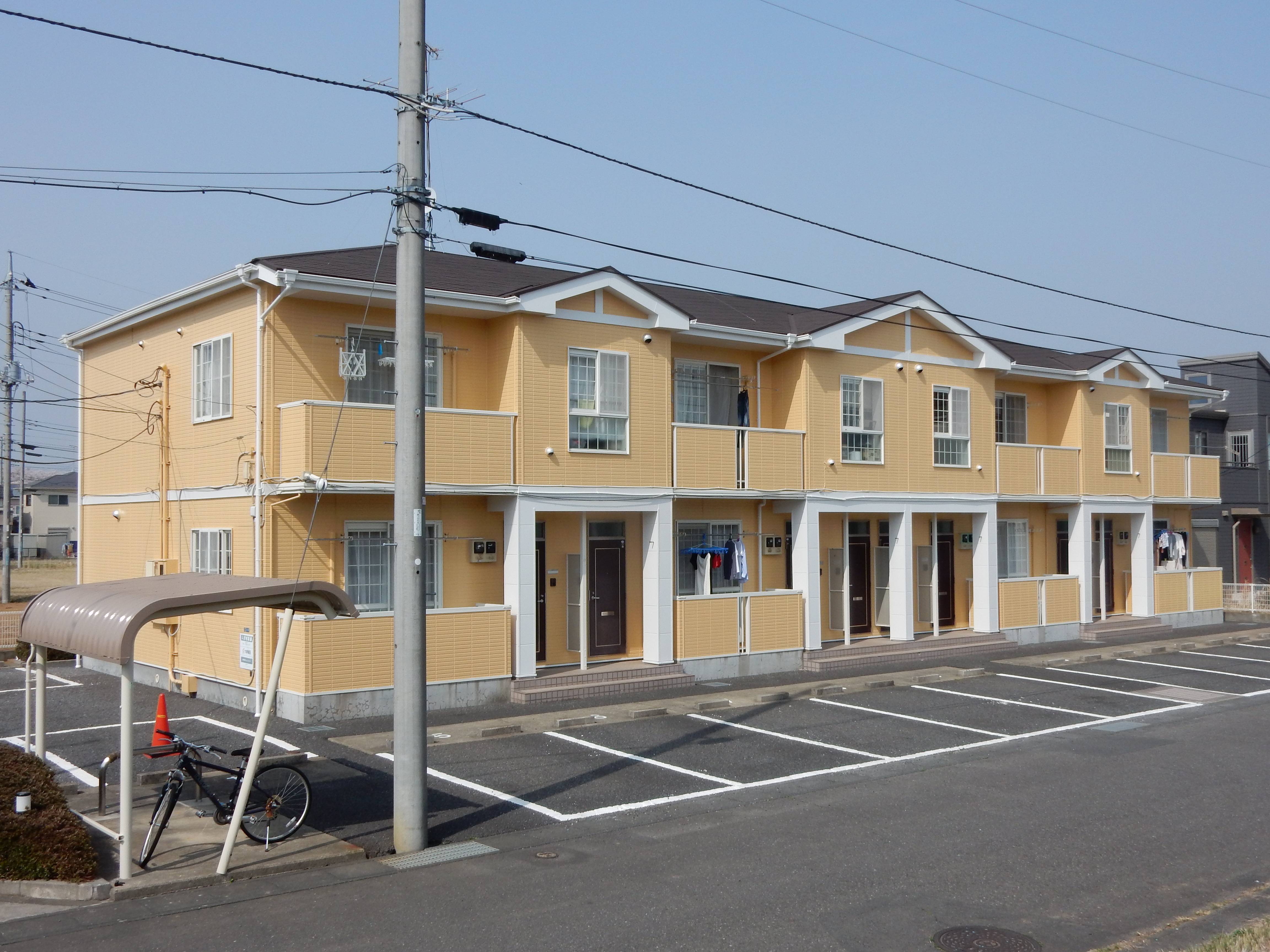 土浦市おおつ野 大東建託のアパートの屋根・外壁塗装