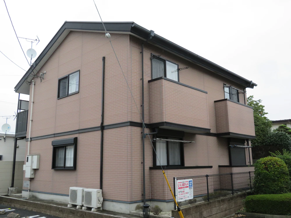 水戸市笠原町 大東建託のアパートの屋根・外壁塗装 施工前