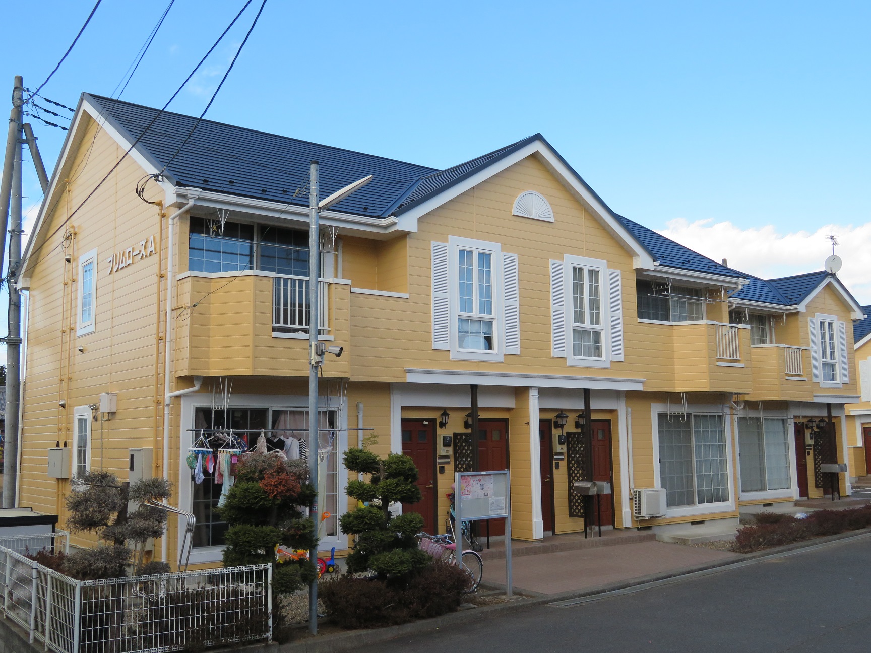 小美玉市 アパートの屋根・外壁塗装