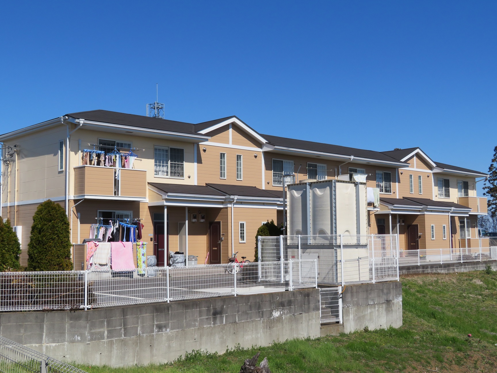 阿見町 アパートの屋根・外壁塗装（その2）