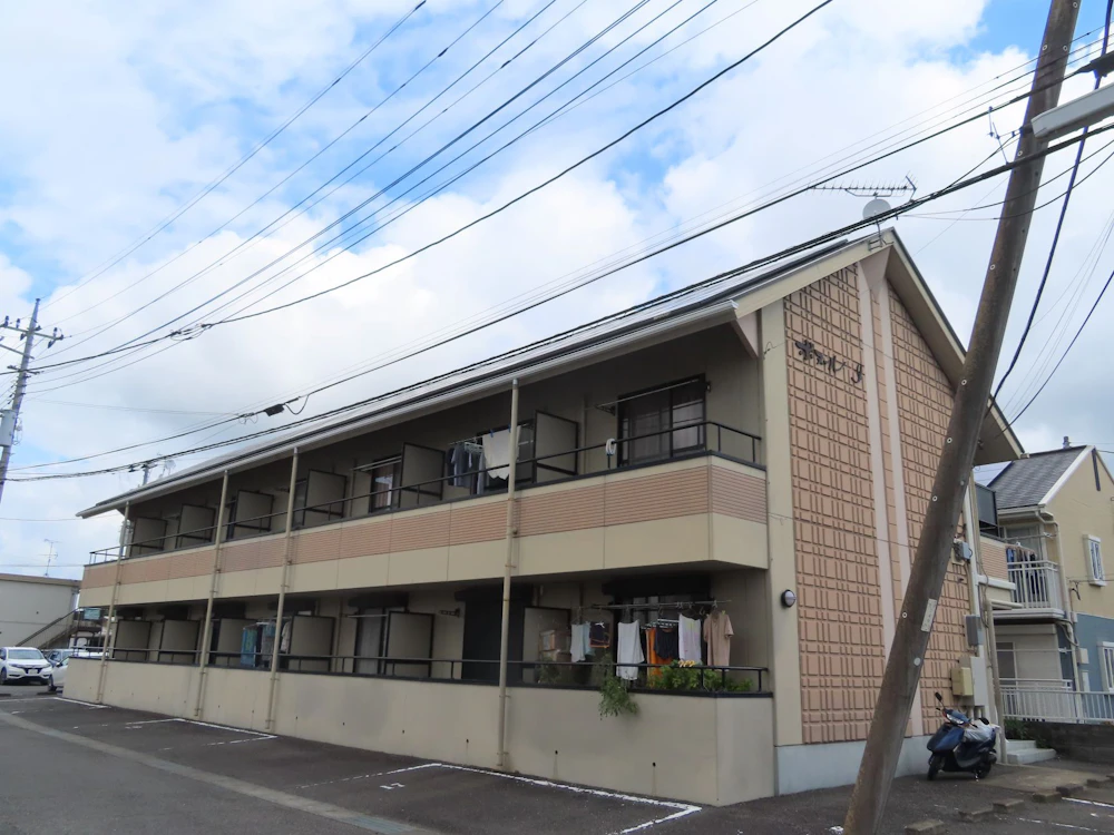 水戸市渡里町 アパートの外壁塗装 施工前