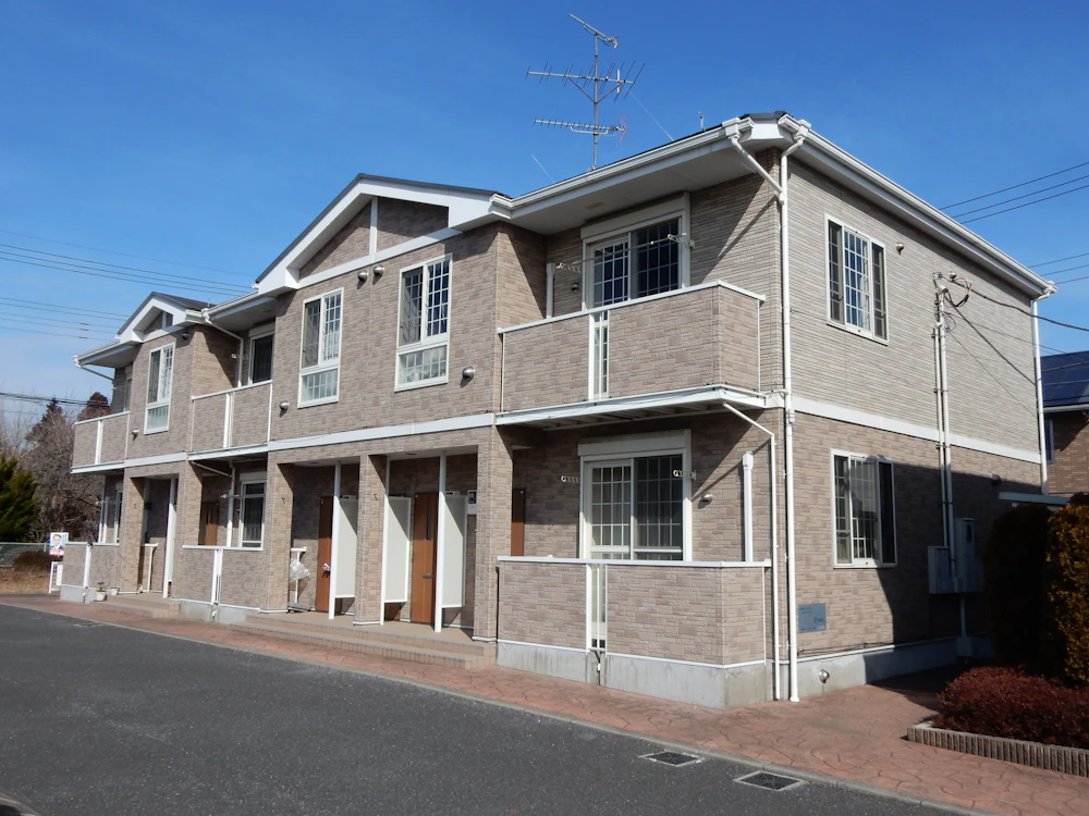 龍ケ崎市藤ヶ丘 大東建託のアパートの外壁塗装・屋根カバー工法 龍ケ崎市藤ヶ丘　大東建託のアパートの外壁塗装 施工前