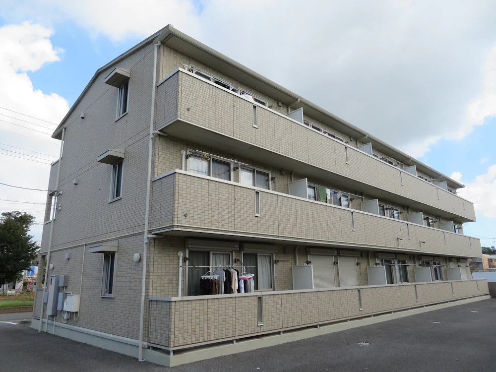 つくばみらい市 大和ハウスのマンションの外壁クリア塗装 施工前