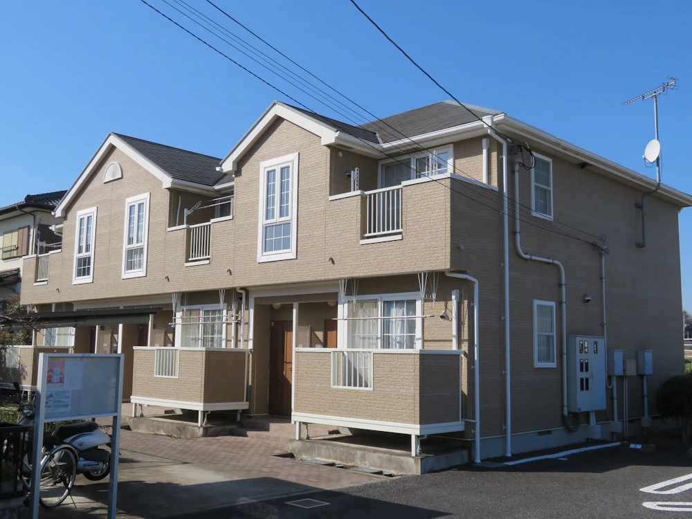 日立市小木津町 大東建託のアパートの屋根・外壁塗装 施工前