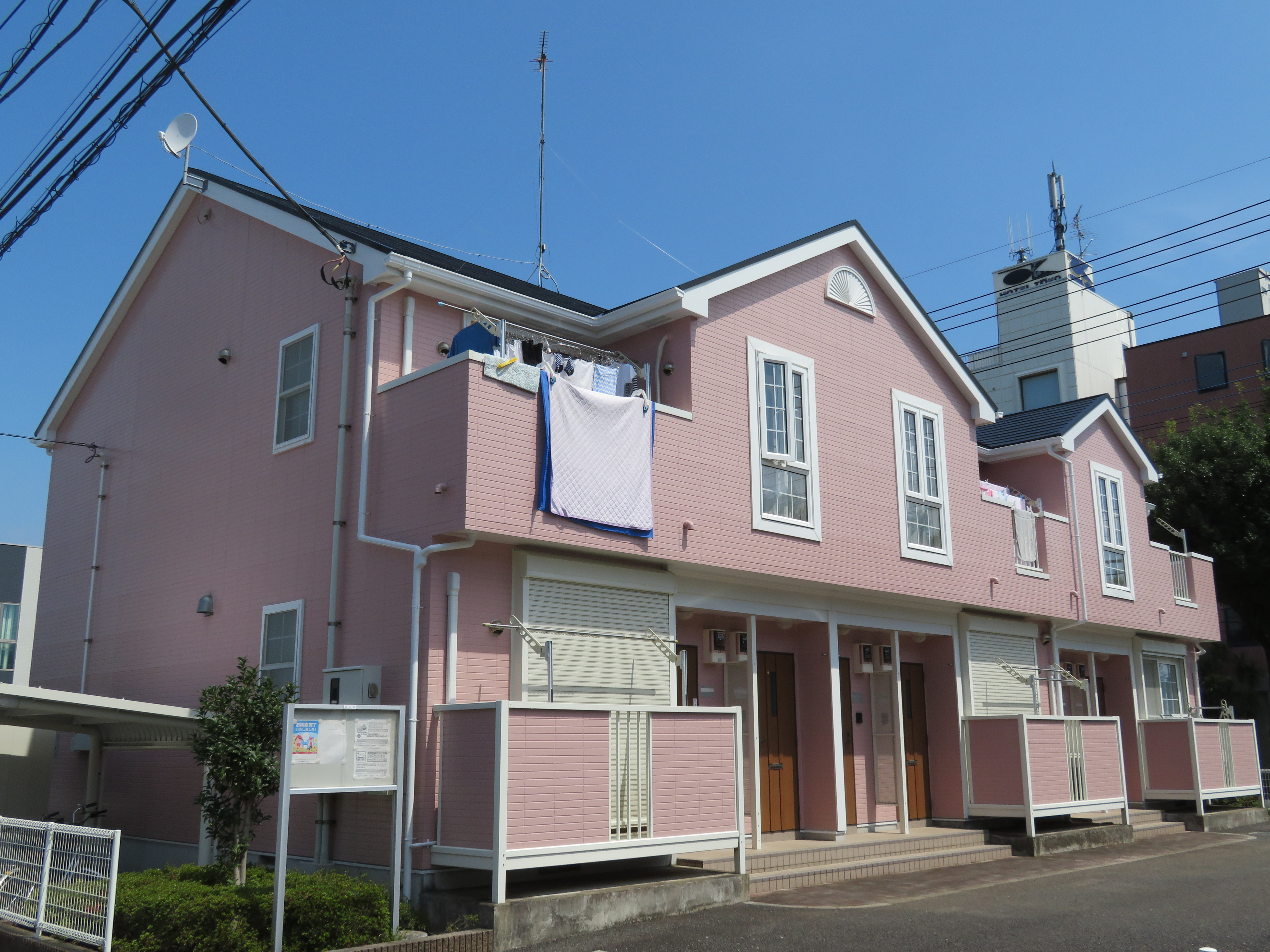 つくば市東光台 大東建託のアパートの屋根・外壁塗装