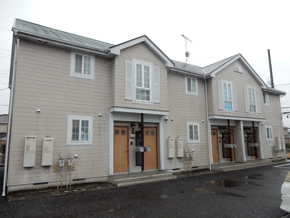龍ケ崎市 大東建託のアパートの屋根・外壁塗装・一部のサイディング交換 施工前
