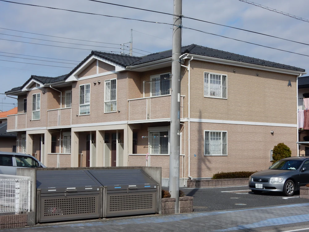 土浦市おおつ野 大東建託のアパートの外壁塗装 施工前