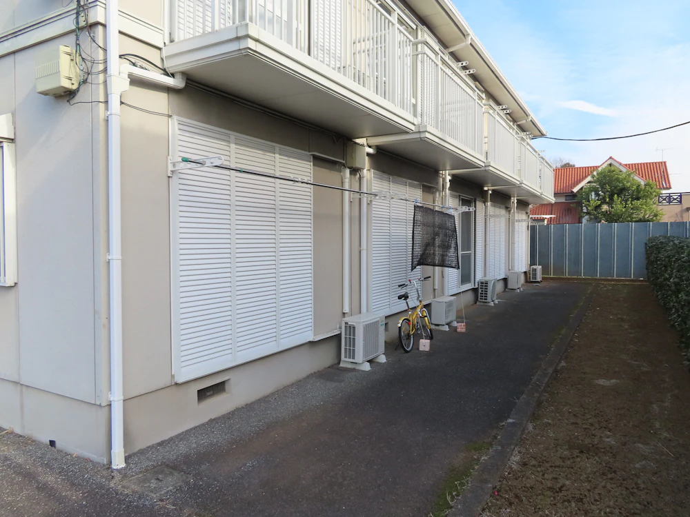 土浦市 アパートのバルコニー設置 施工前