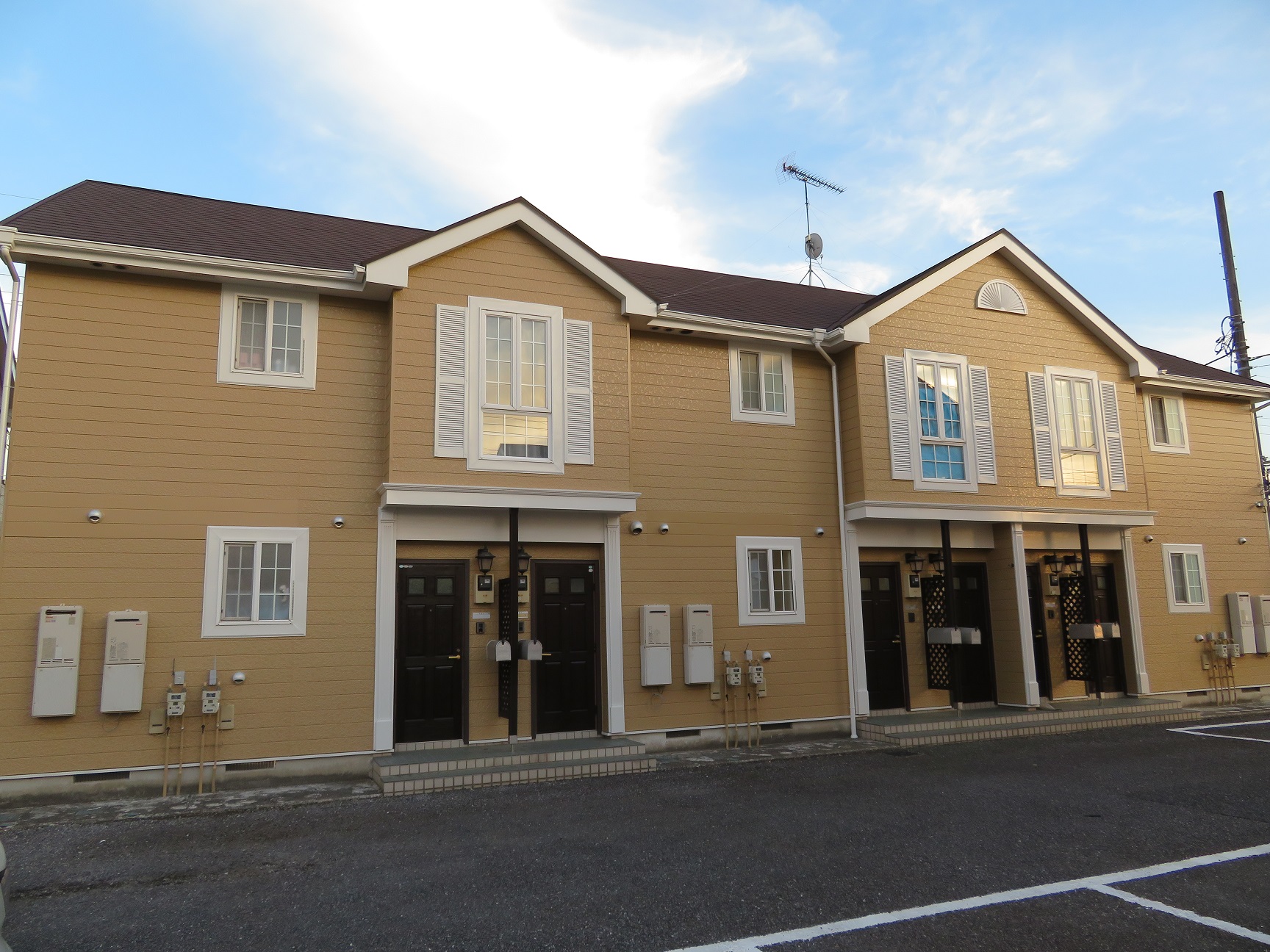 龍ケ崎市 大東建託のアパートの屋根・外壁塗装・一部のサイディング交換