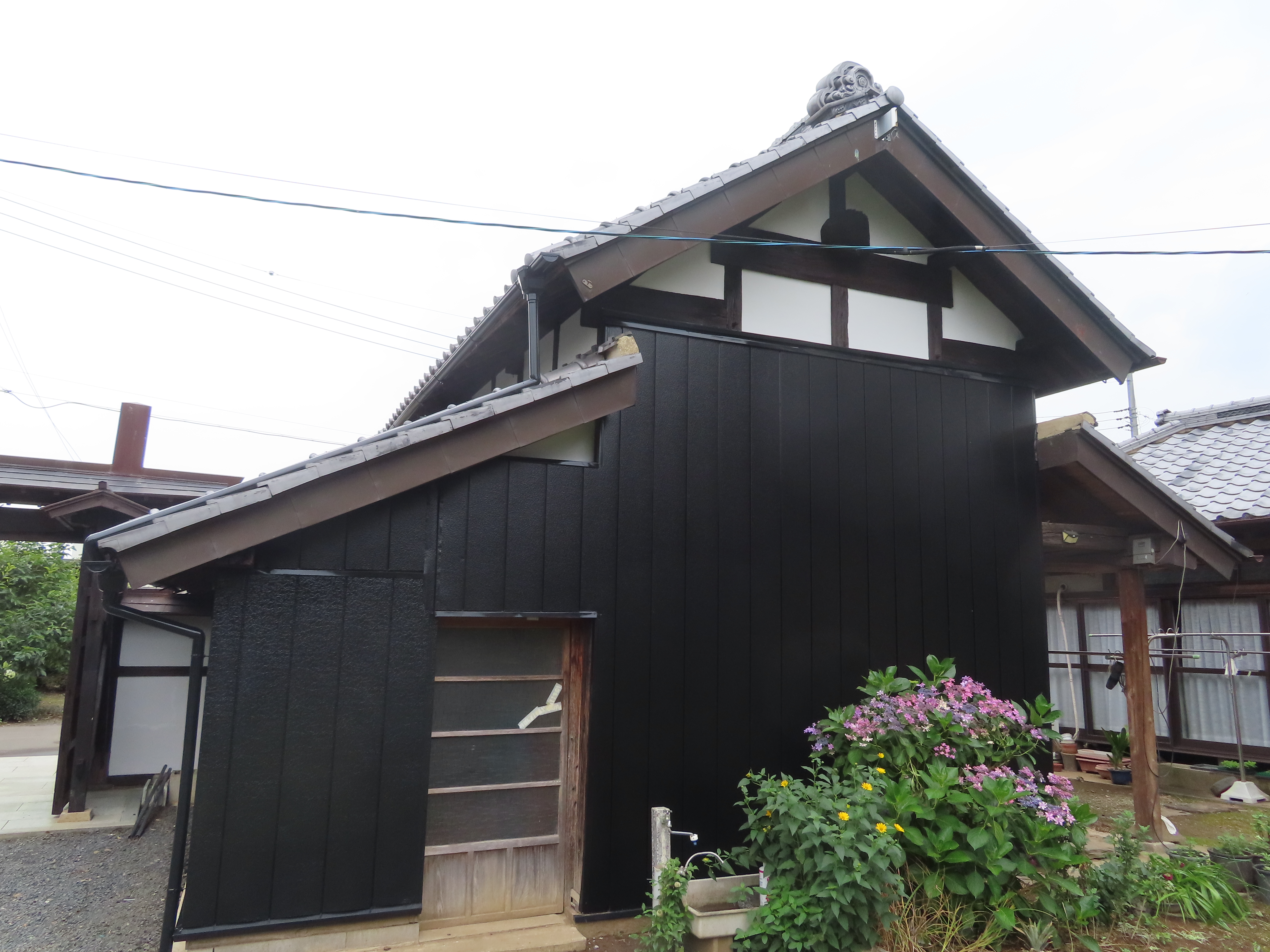 土浦市 蔵の塗り替え塗装