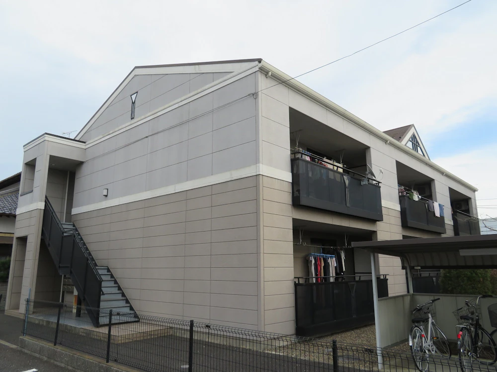 守谷市 アパートの屋根・外壁塗装（その3） 施工前