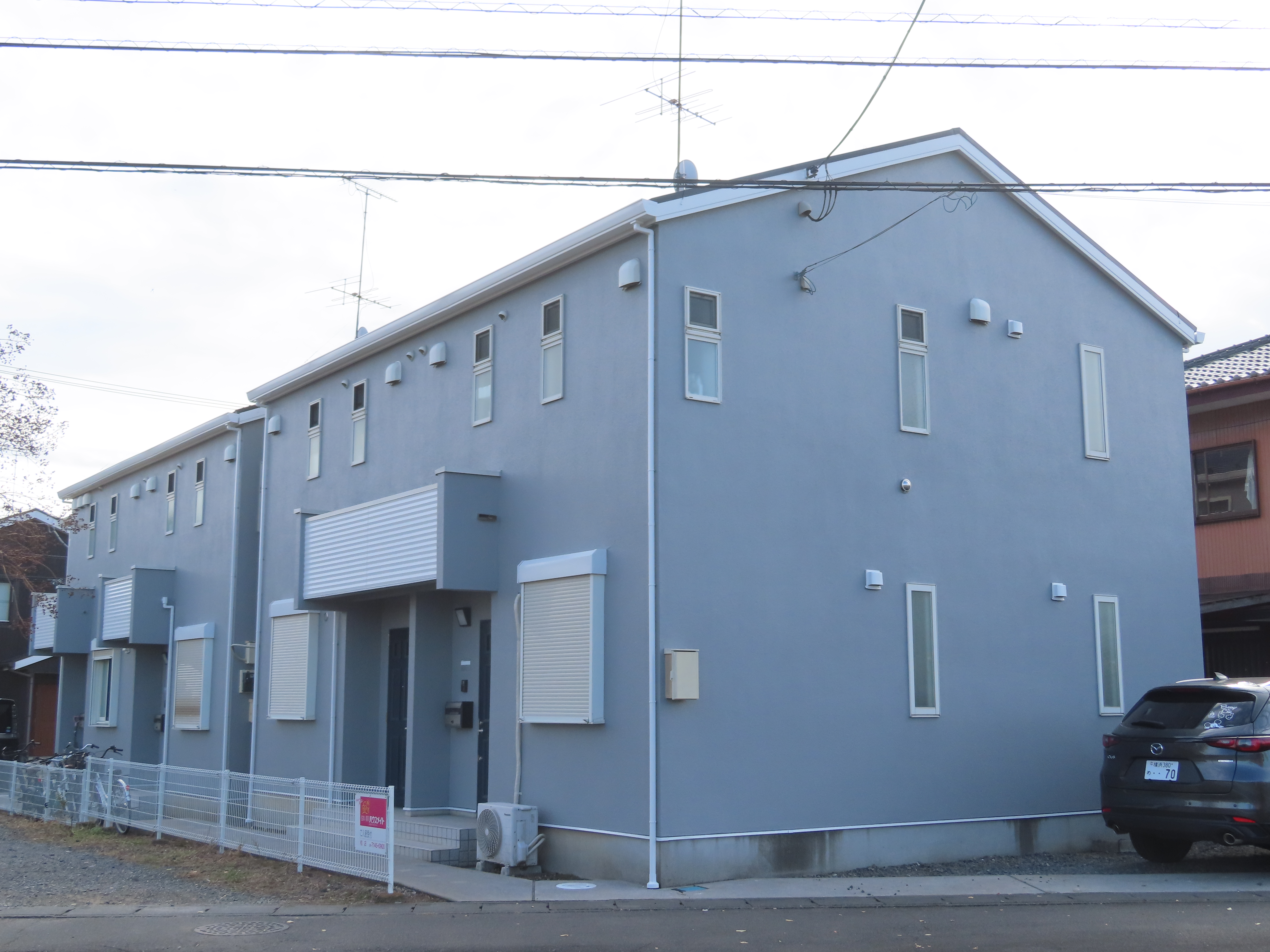 守谷市 三井ホームのアパートの屋根・外壁塗装