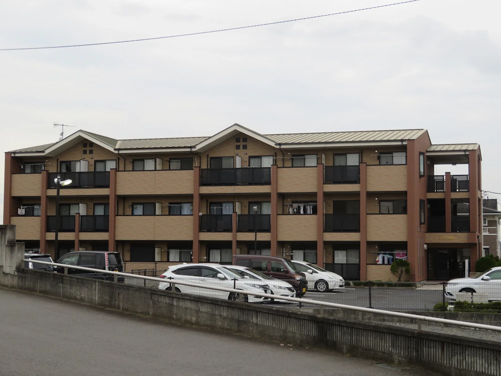 水戸市 マンションの外壁塗装（クリヤー塗装） 施工前