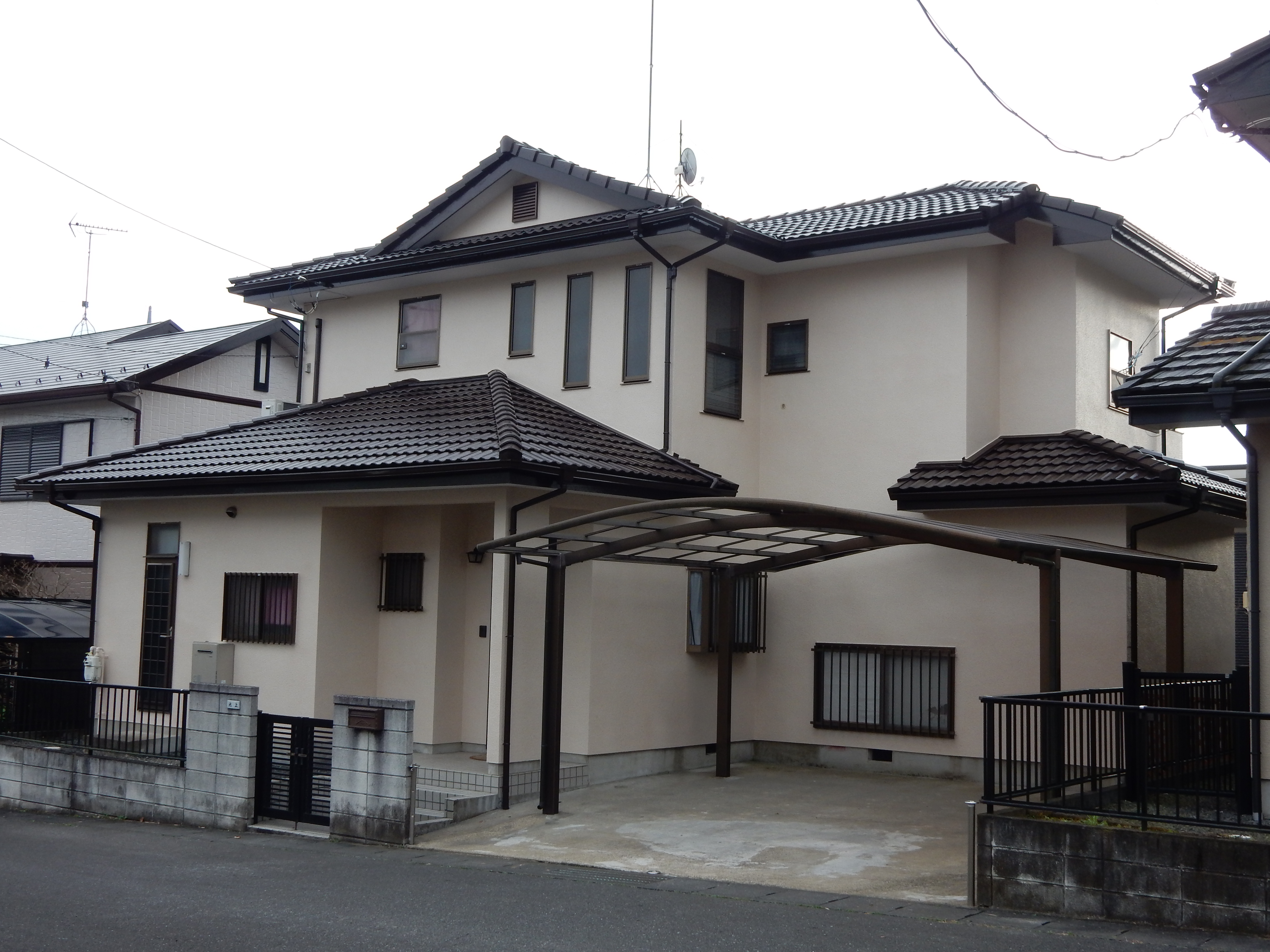 美浦村 戸建ての屋根・外壁塗装