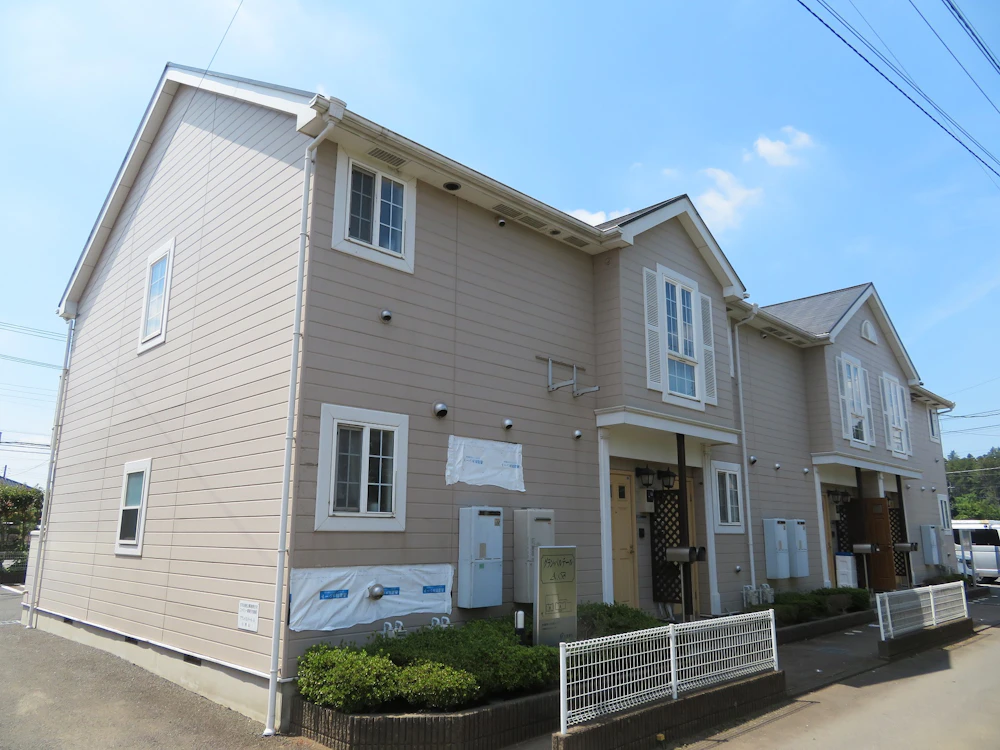 水戸市 大東建託のアパートの屋根・外壁塗装 施工前