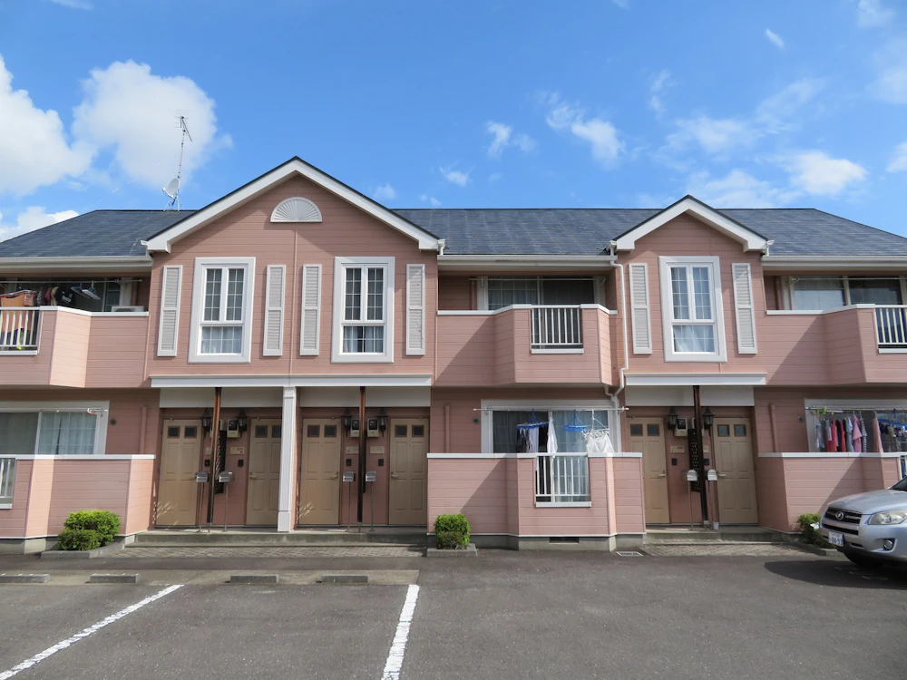 日立市 大東建託のアパートの屋根・外壁塗装 施工前