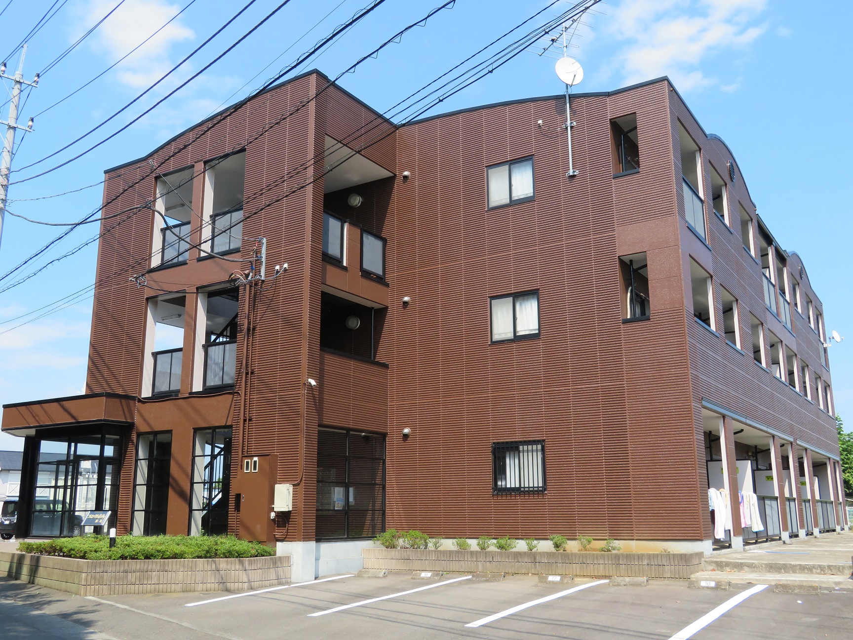 石岡市 大東建託のマンションの屋根・外壁塗装❶