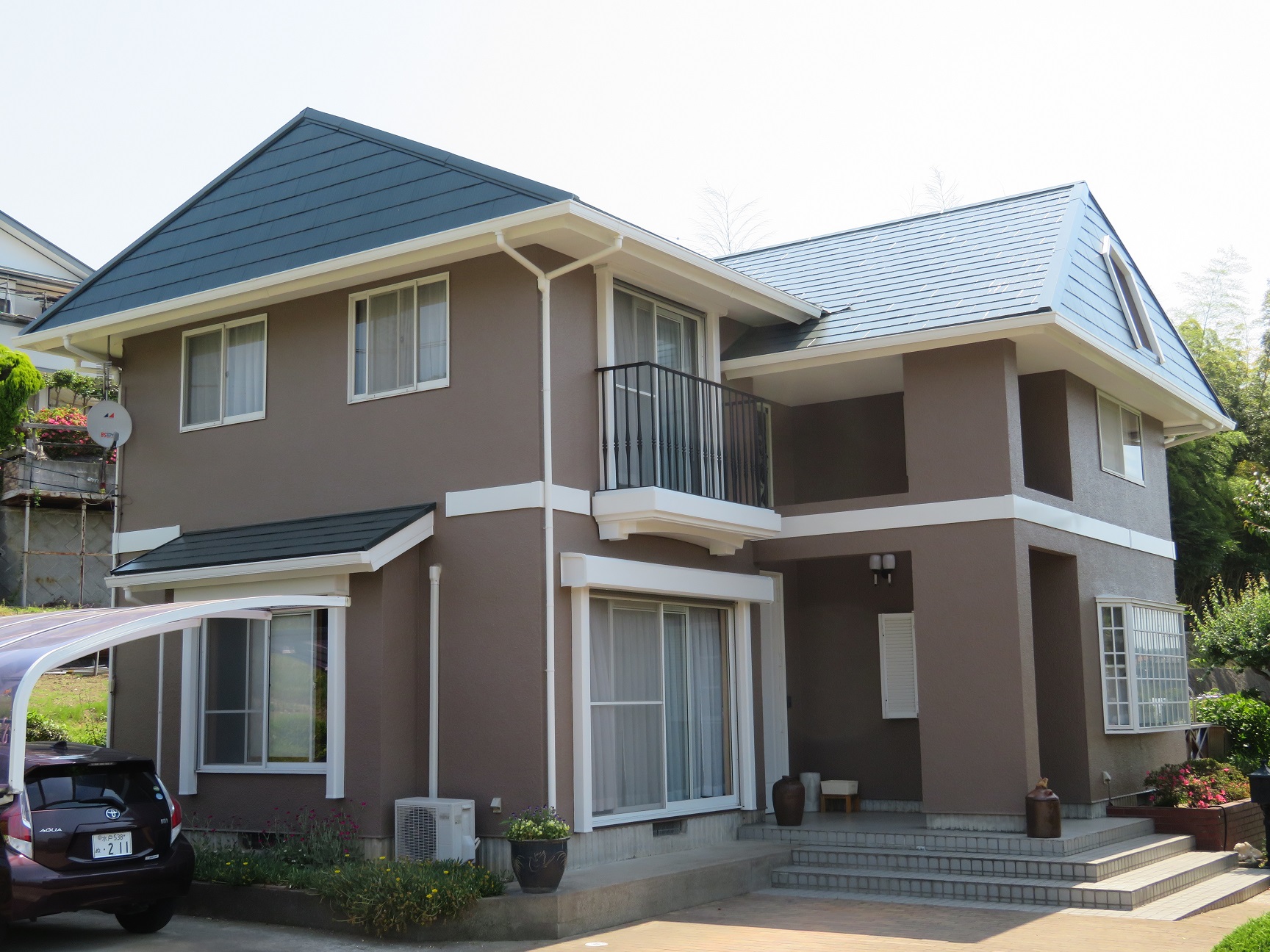 日立市 戸建ての屋根・外壁塗装