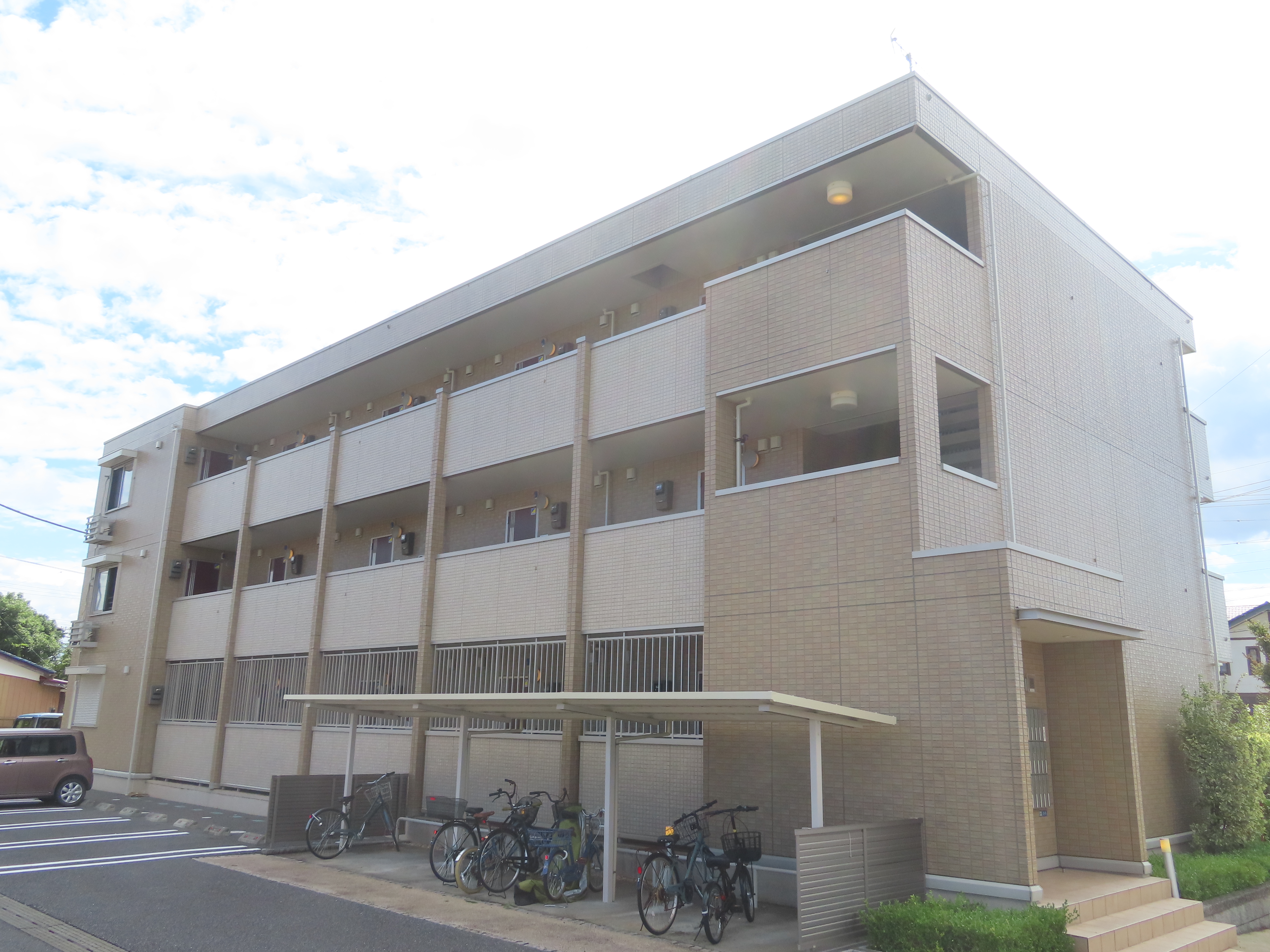 土浦市 大和ハウスのマンションの外壁クリア塗装