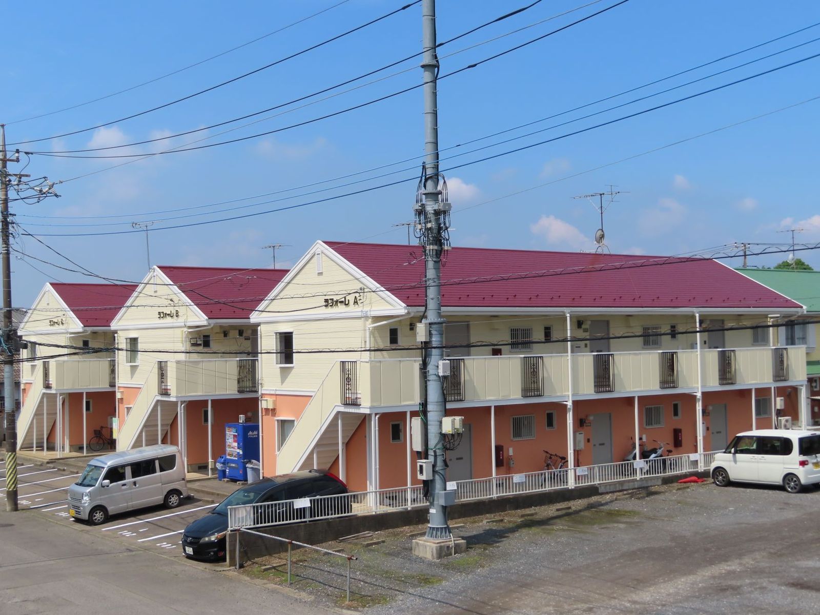 石岡市 アパートの屋根・外壁塗装