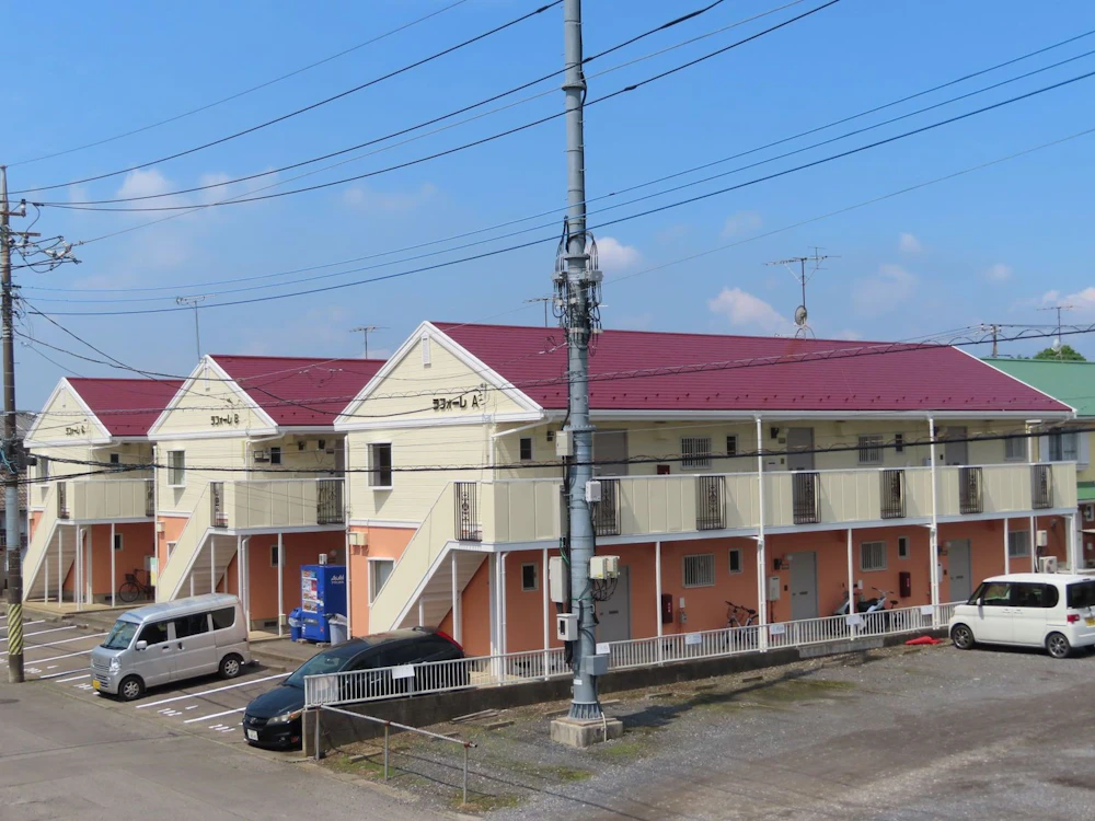 石岡市 アパートの屋根・外壁塗装 施工後
