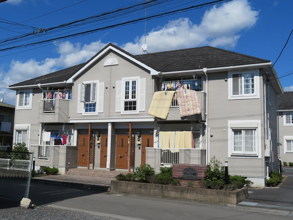 水戸市渡里町 大東建託のアパートの外壁塗装 施工前