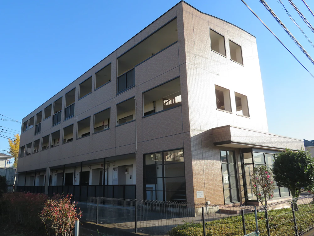 小山市 マンションの外壁塗装（タイル クリヤー塗装） 施工後
