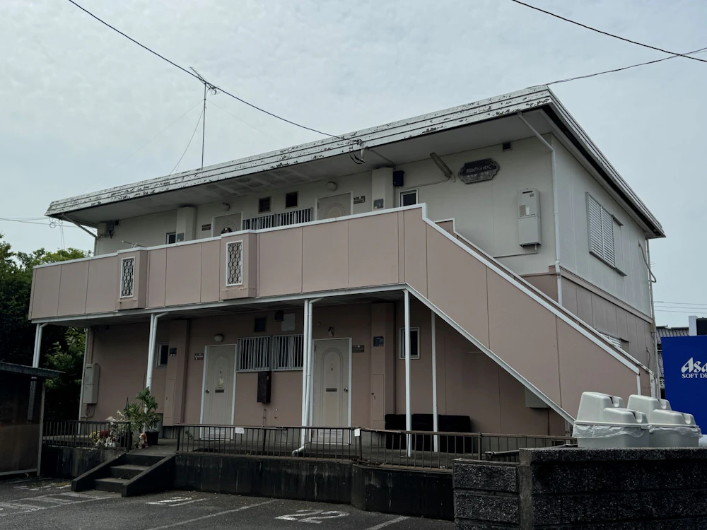 石岡市　アパートの屋根・外壁塗装 施工前