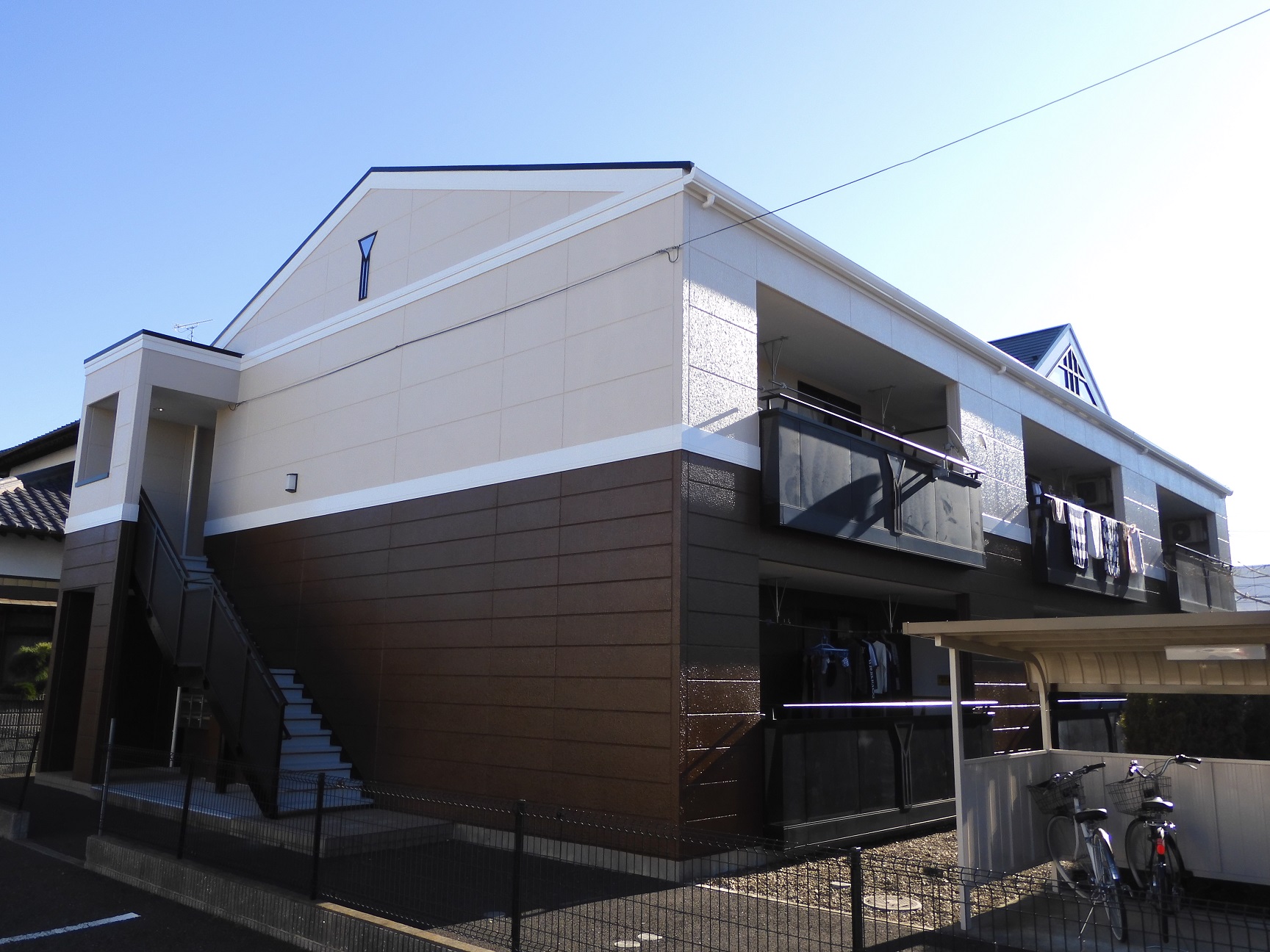 守谷市 アパートの屋根・外壁塗装（その3）