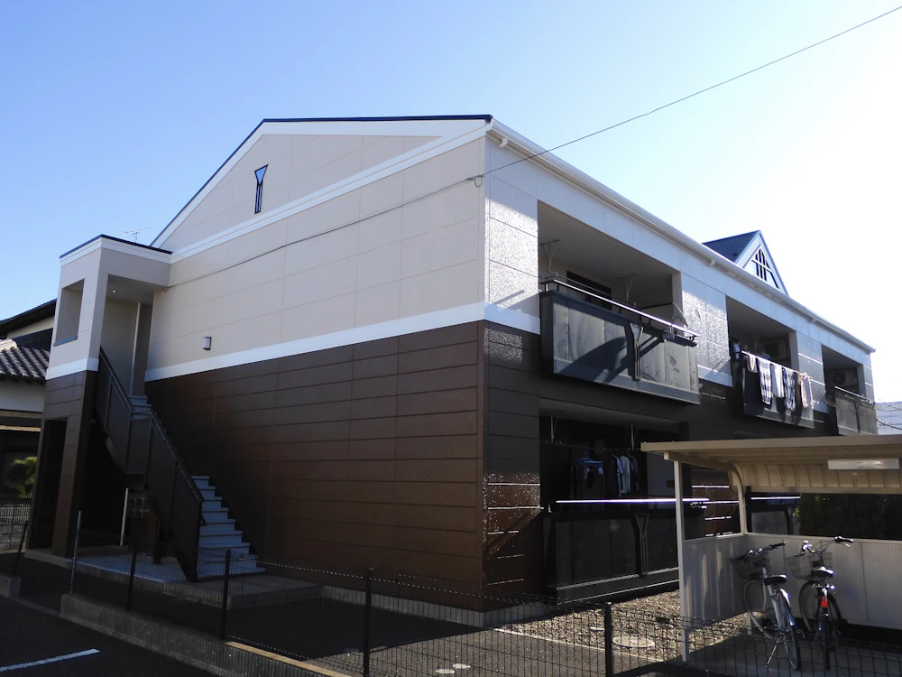 守谷市 アパートの屋根・外壁塗装（その3） 施工後