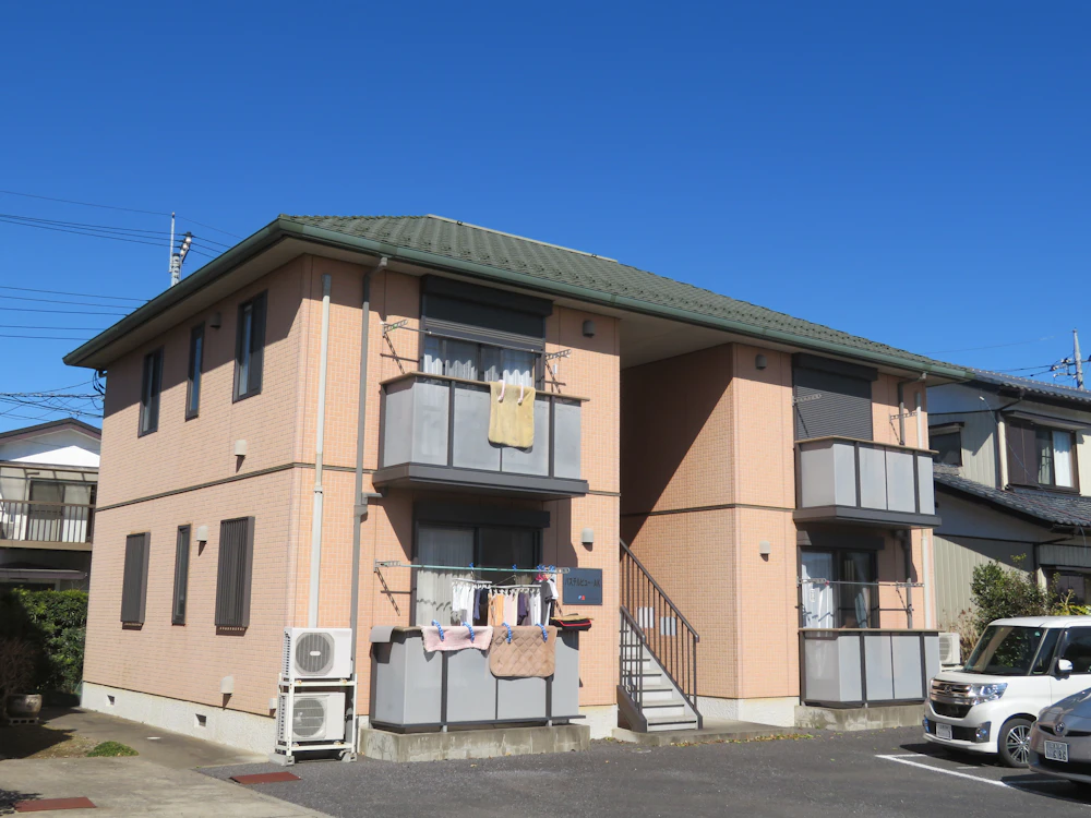 取手市宮和田 積水ハウスのアパートの外壁塗装 施工前