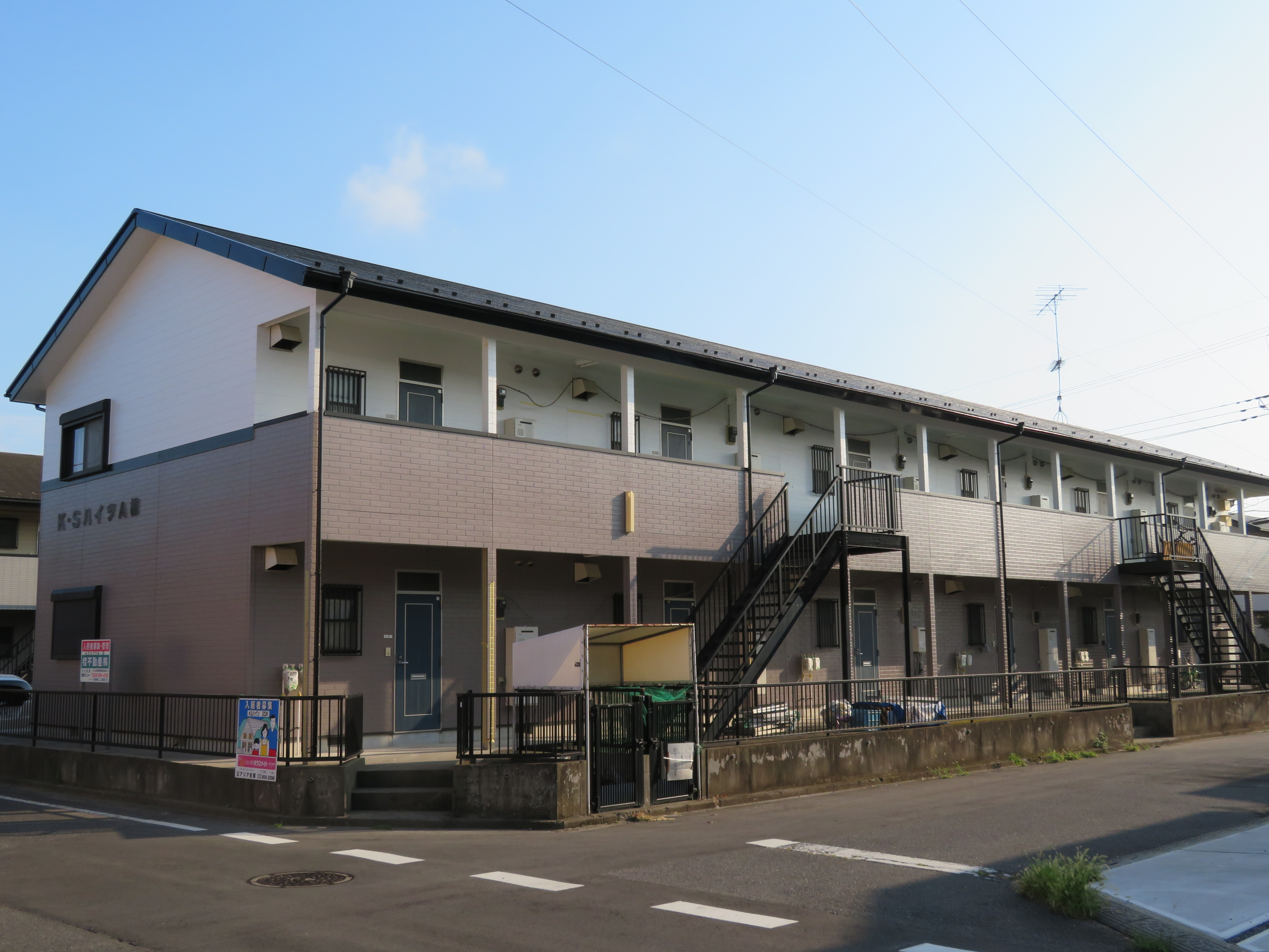 つくば市東光台 アパートの屋根・外壁塗装