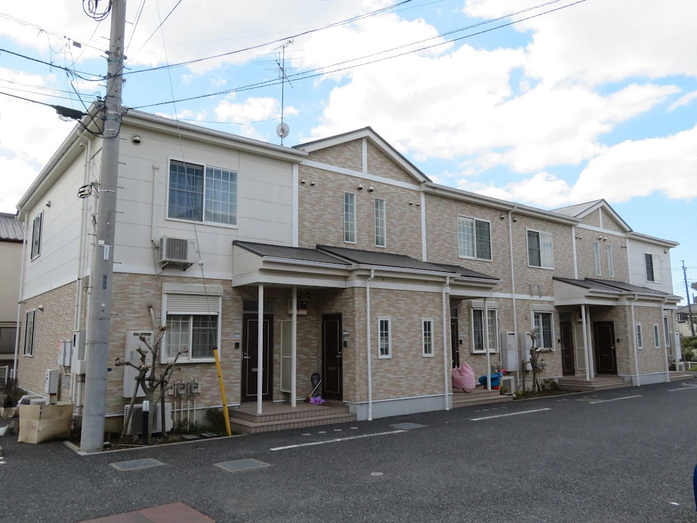 柏市 大東建託のアパートの外壁クリア塗装・塗り替え塗装 施工前