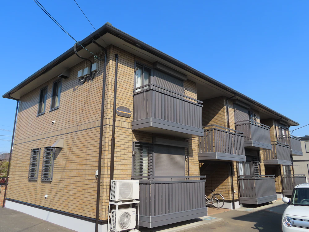 栃木市　アパートの外壁塗装 施工後