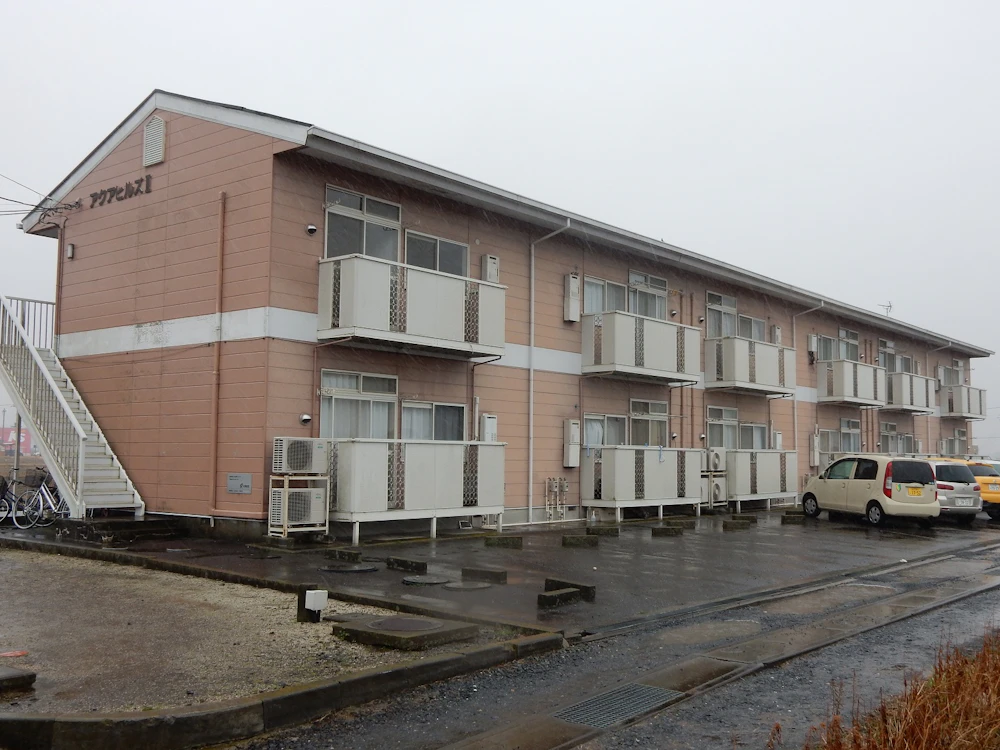 行方市 アパートの屋根・外壁塗装 施工前