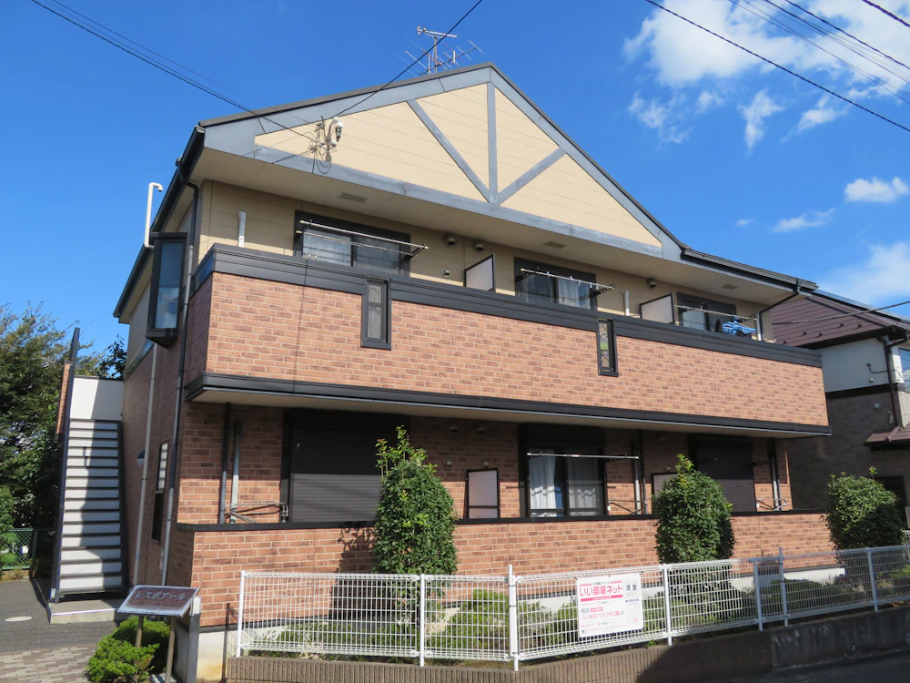 柏市 大東建託のアパートの外壁クリア塗装 施工前