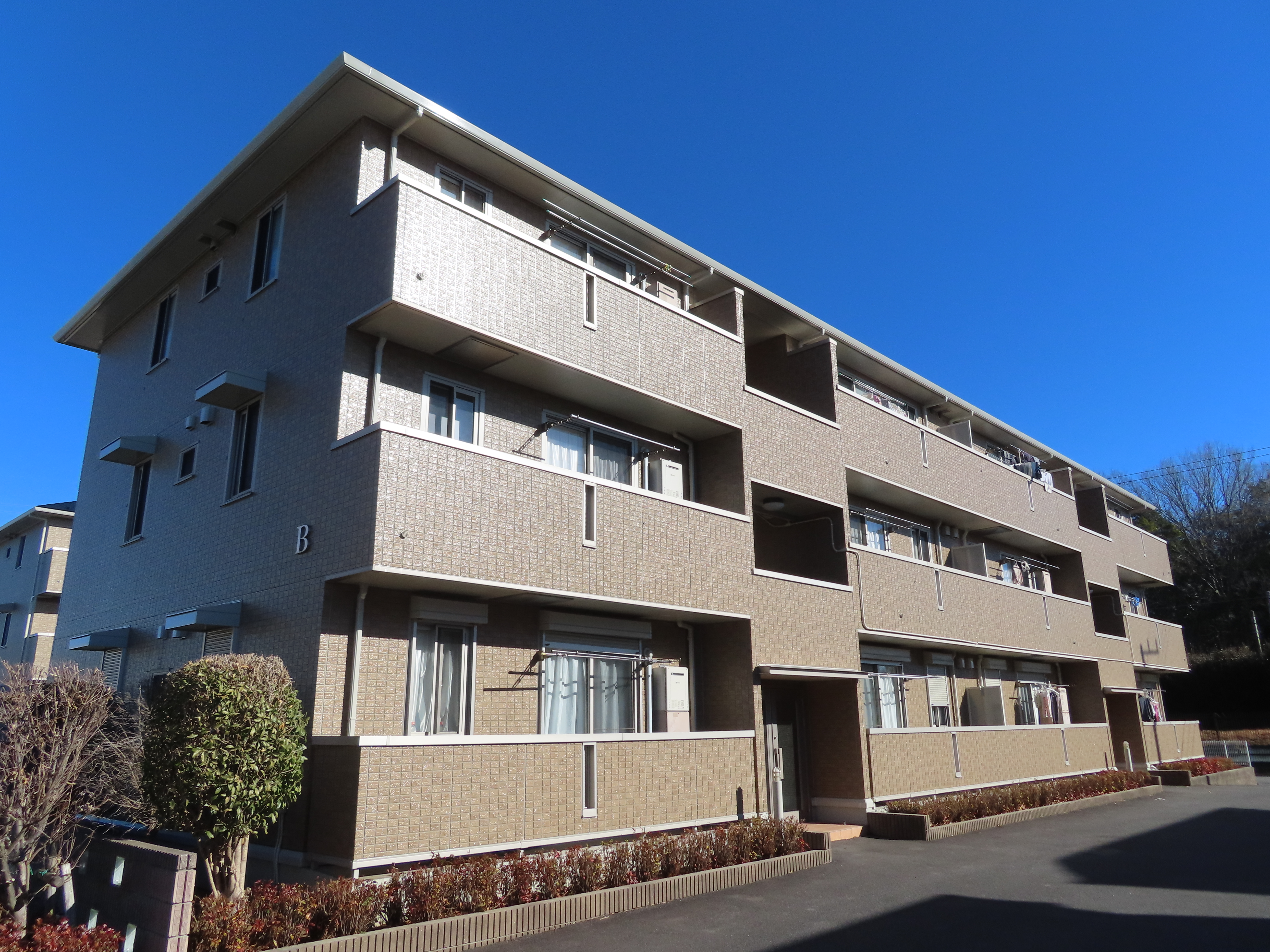 つくば市 大和ハウスのマンションの外壁クリア塗装