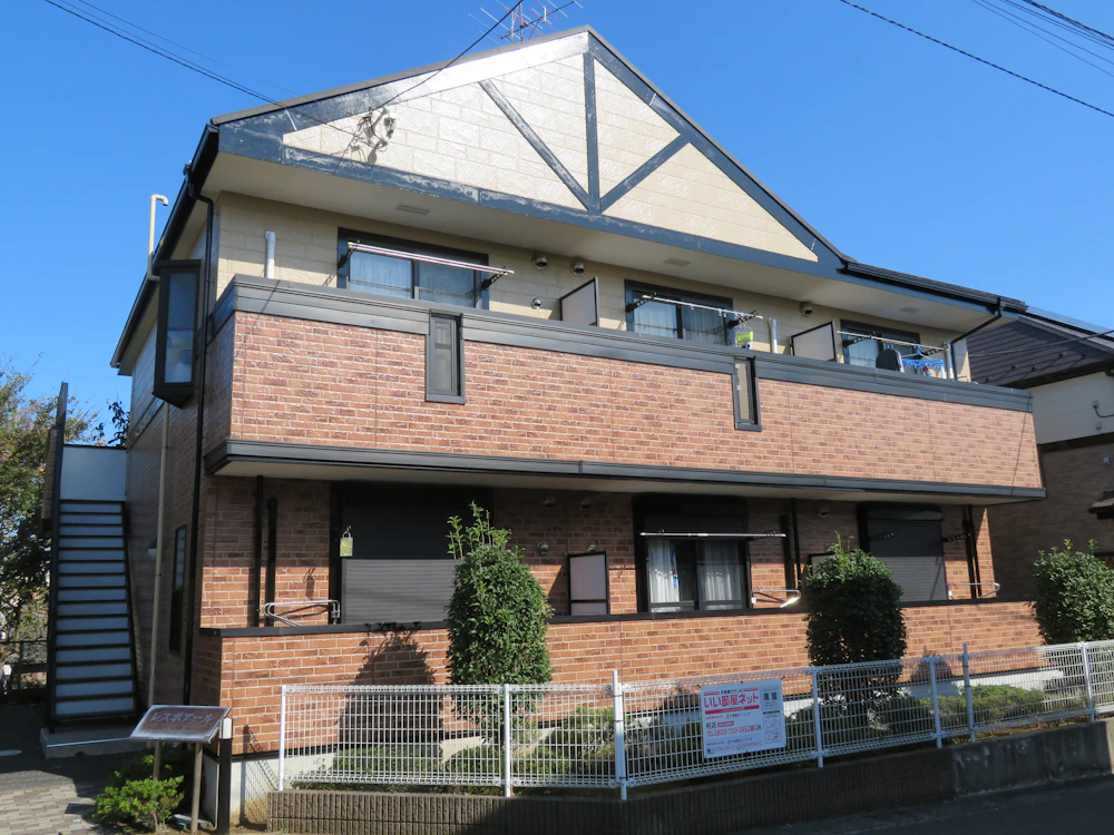 柏市 大東建託のアパートの外壁クリア塗装 施工後