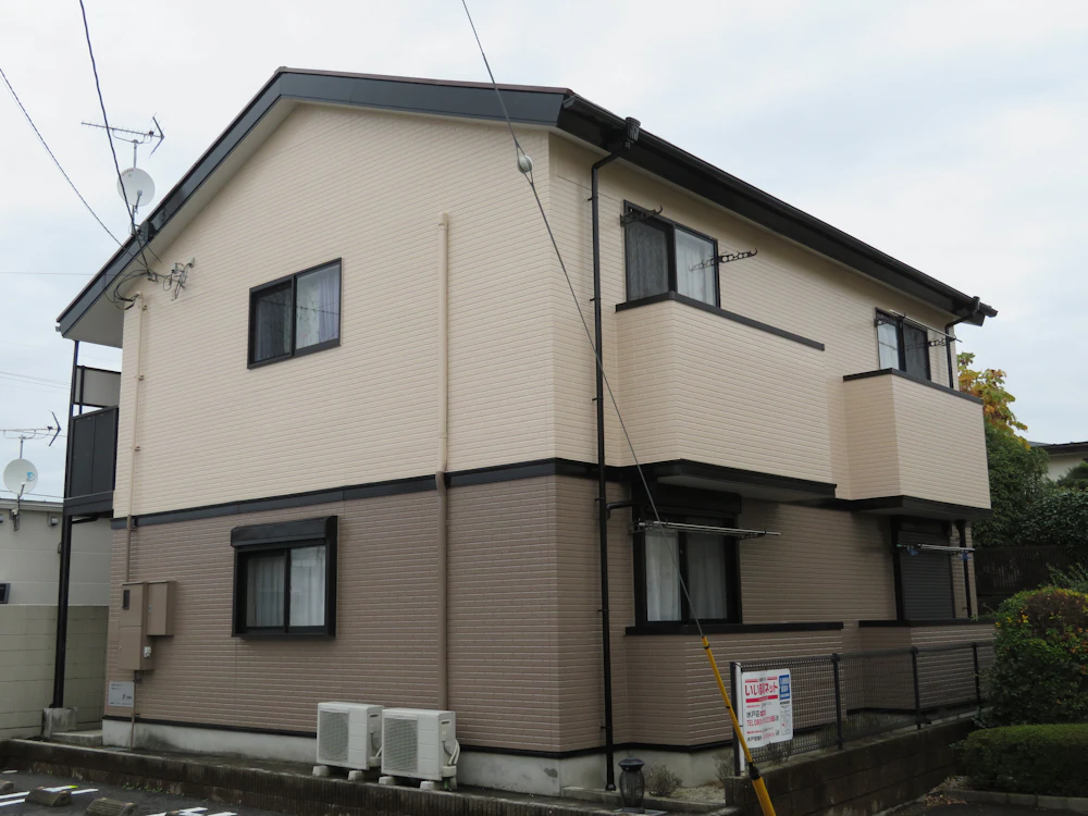 水戸市笠原町 大東建託のアパートの屋根・外壁塗装 施工後