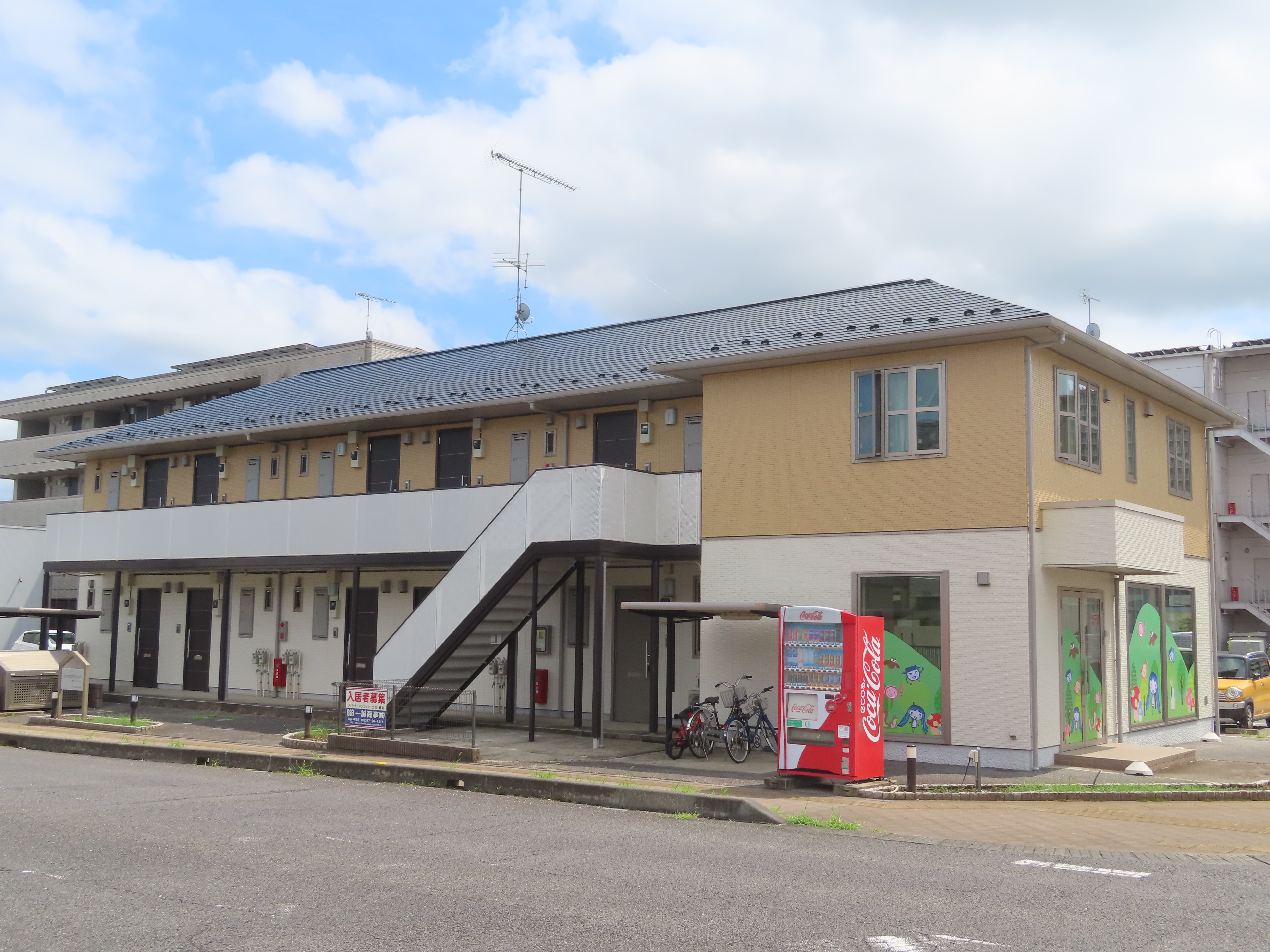 つくばみらい市 積水ハウスのアパートの屋根・外壁塗装