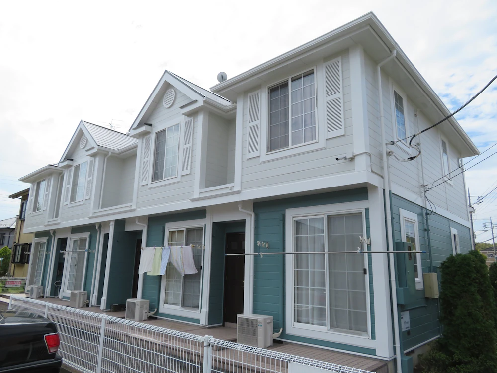 龍ケ崎市 アパートの屋根・外壁塗装（その2） 施工後
