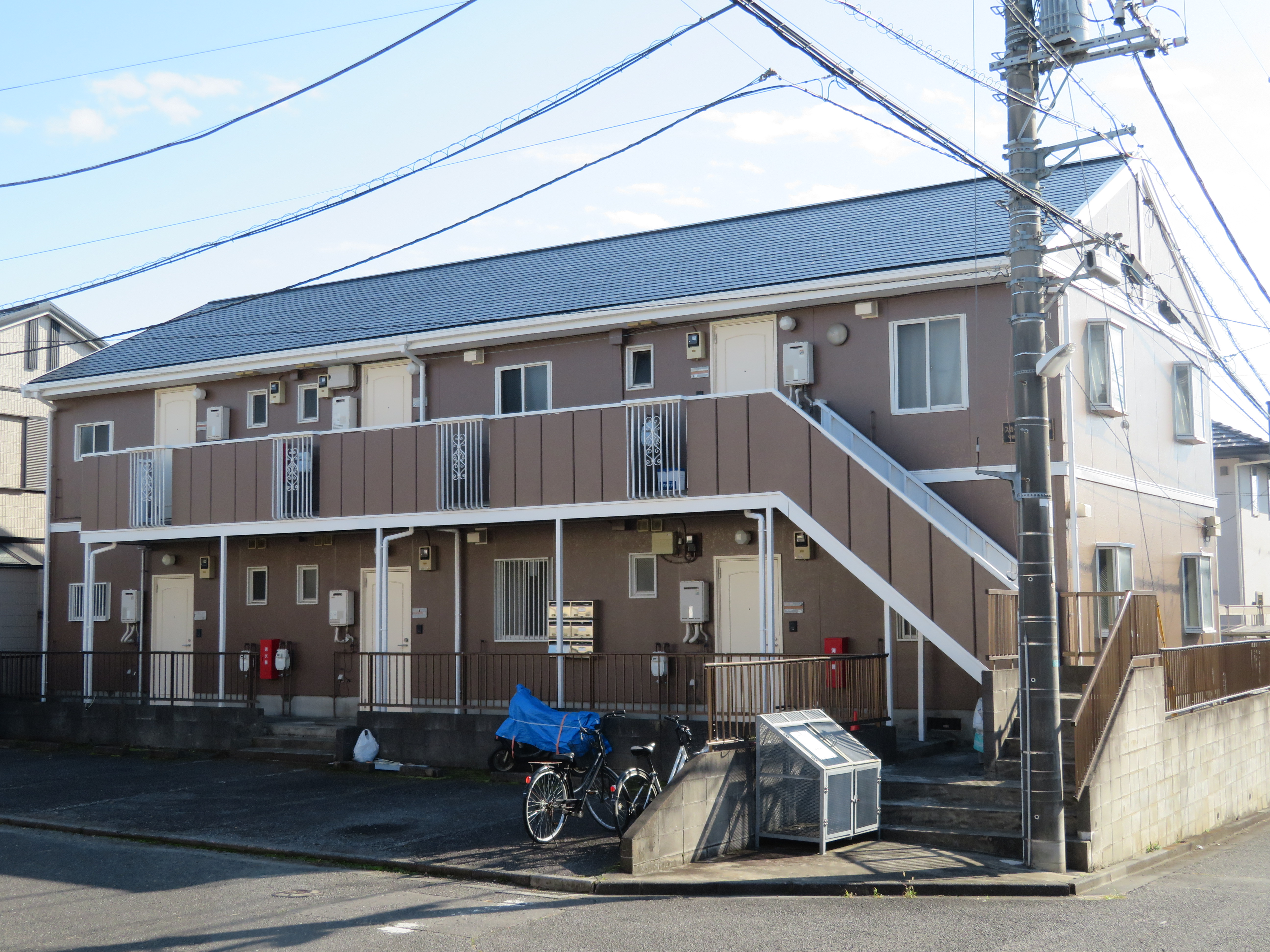 守谷市けやき台 積水ハウスのアパートの屋根・外壁塗装